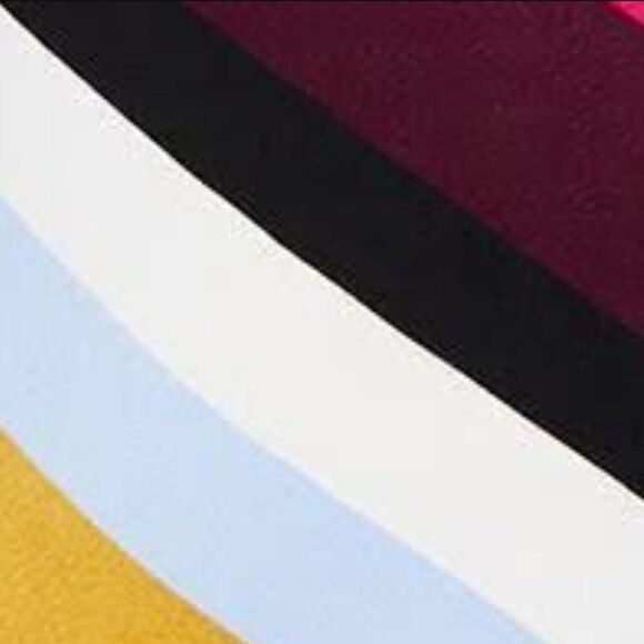 NWT Motherhood Maternity Asymmetric Stripe Stretch Knit Faux Wrap Dress - Picture 6 of 6